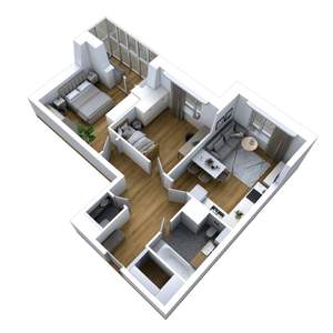 2-к квартира, вторичка, 65м2, 19/25 этаж