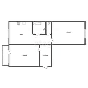 2-к квартира, вторичка, 48м2, 4/5 этаж
