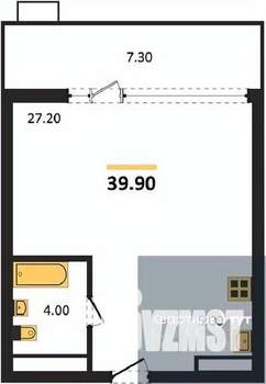 Студия квартира, вторичка, 40м2, 5/15 этаж