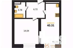 1-к квартира, вторичка, 40м2, 2/28 этаж