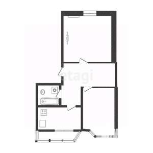 2-к квартира, вторичка, 60м2, 9/17 этаж