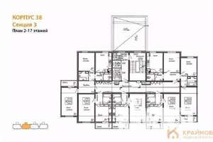 2-к квартира, вторичка, 66м2, 4/17 этаж