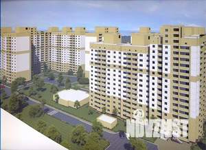 2-к квартира, строящийся дом, 70м2, 14/16 этаж