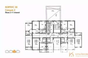 1-к квартира, вторичка, 38м2, 13/17 этаж