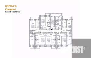 1-к квартира, вторичка, 51м2, 15/16 этаж