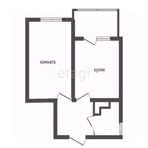 Студия квартира, вторичка, 37м2, 2/5 этаж
