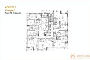 1-к квартира, строящийся дом, 59м2, 22/25 этаж