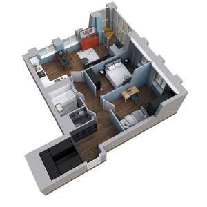 2-к квартира, вторичка, 60м2, 23/25 этаж