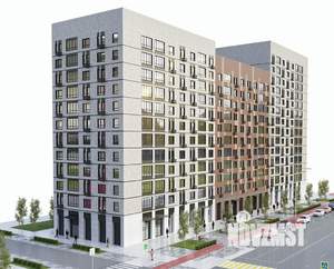 1-к квартира, строящийся дом, 40м2, 8/15 этаж