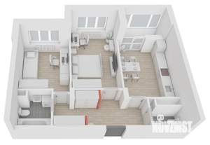 2-к квартира, сданный дом, 60м2, 2/13 этаж