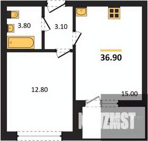1-к квартира, вторичка, 37м2, 11/17 этаж