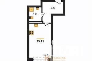 Студия квартира, вторичка, 25м2, 3/18 этаж
