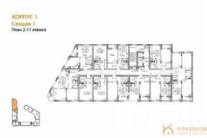 2-к квартира, вторичка, 65м2, 3/13 этаж