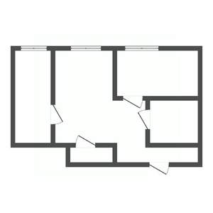 2-к квартира, вторичка, 44м2, 1/5 этаж