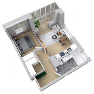 1-к квартира, вторичка, 45м2, 19/25 этаж