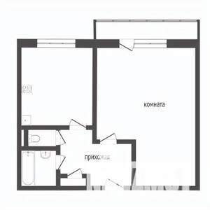 1-к квартира, вторичка, 34м2, 9/9 этаж