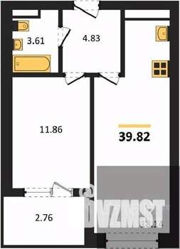 1-к квартира, вторичка, 40м2, 4/28 этаж