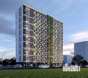 2-к квартира, строящийся дом, 63м2, 16/27 этаж