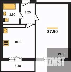1-к квартира, вторичка, 38м2, 2/17 этаж
