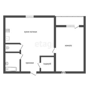 2-к квартира, вторичка, 63м2, 9/16 этаж