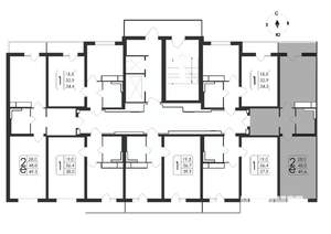 2-к квартира, вторичка, 50м2, 17/19 этаж