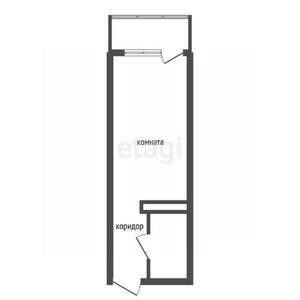 Студия квартира, вторичка, 25м2, 19/25 этаж