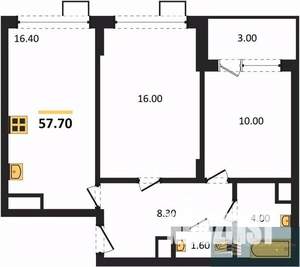 2-к квартира, вторичка, 58м2, 10/13 этаж