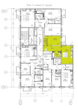 1-к квартира, вторичка, 62м2, 4/9 этаж