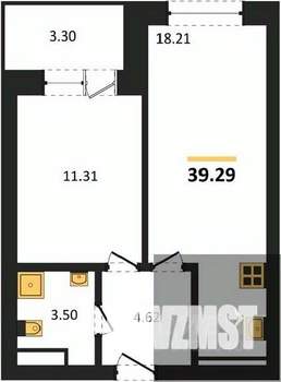 1-к квартира, вторичка, 39м2, 8/28 этаж