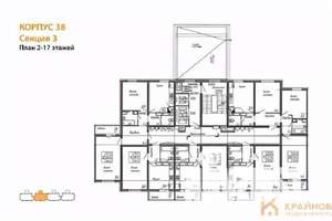 1-к квартира, вторичка, 38м2, 16/17 этаж