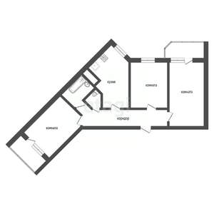 3-к квартира, вторичка, 81м2, 11/18 этаж