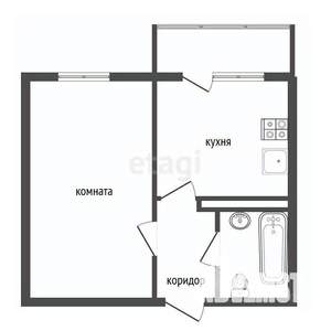 1-к квартира, вторичка, 37м2, 1/17 этаж