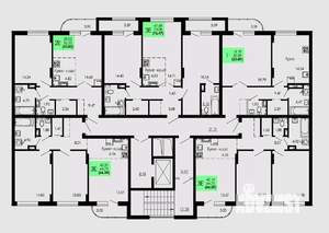 2-к квартира, строящийся дом, 54м2, 6/9 этаж