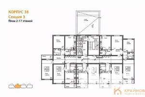 1-к квартира, вторичка, 38м2, 17/17 этаж