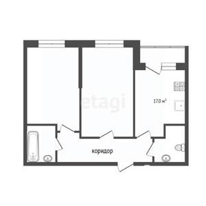 2-к квартира, вторичка, 73м2, 25/25 этаж