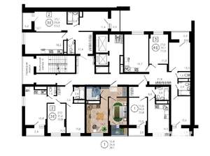 1-к квартира, вторичка, 36м2, 10/21 этаж