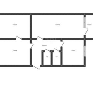 3-к квартира, вторичка, 61м2, 3/5 этаж