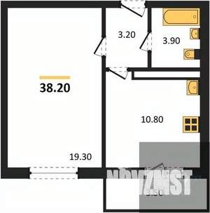 1-к квартира, вторичка, 38м2, 13/17 этаж