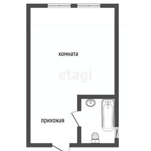 Студия квартира, вторичка, 18м2, 4/5 этаж