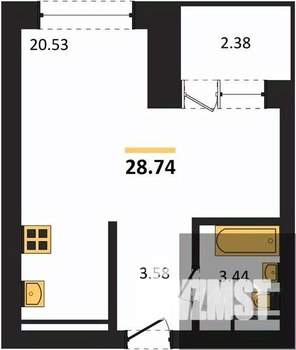 Студия квартира, вторичка, 29м2, 10/28 этаж