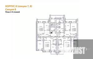 1-к квартира, вторичка, 50м2, 2/14 этаж