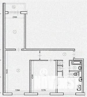3-к квартира, вторичка, 57м2, 4/9 этаж