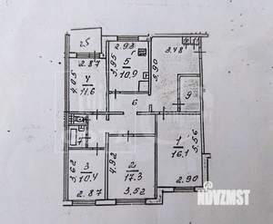 4-к квартира, вторичка, 103м2, 9/9 этаж