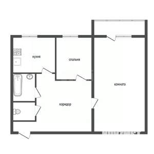 2-к квартира, вторичка, 45м2, 9/9 этаж