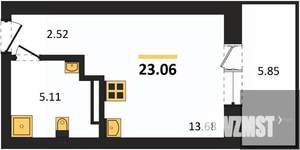 Студия квартира, вторичка, 23м2, 9/28 этаж