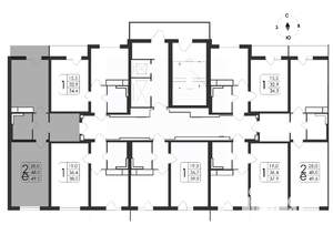 2-к квартира, вторичка, 50м2, 17/19 этаж