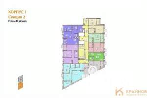 1-к квартира, вторичка, 38м2, 8/21 этаж