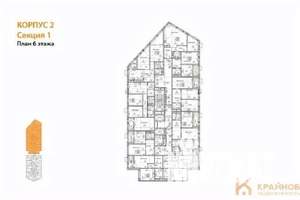 2-к квартира, вторичка, 75м2, 6/21 этаж