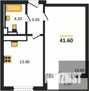 1-к квартира, вторичка, 42м2, 6/17 этаж