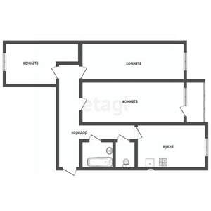 3-к квартира, вторичка, 84м2, 7/25 этаж